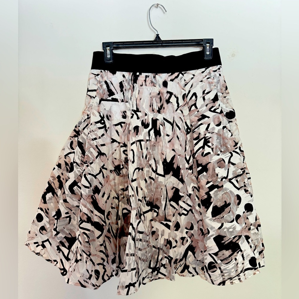 Milly Fit & Flare Abstract Skirt Size 8
